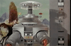 A gif of The Robot from the original Lost in Space waving his arms in alarm